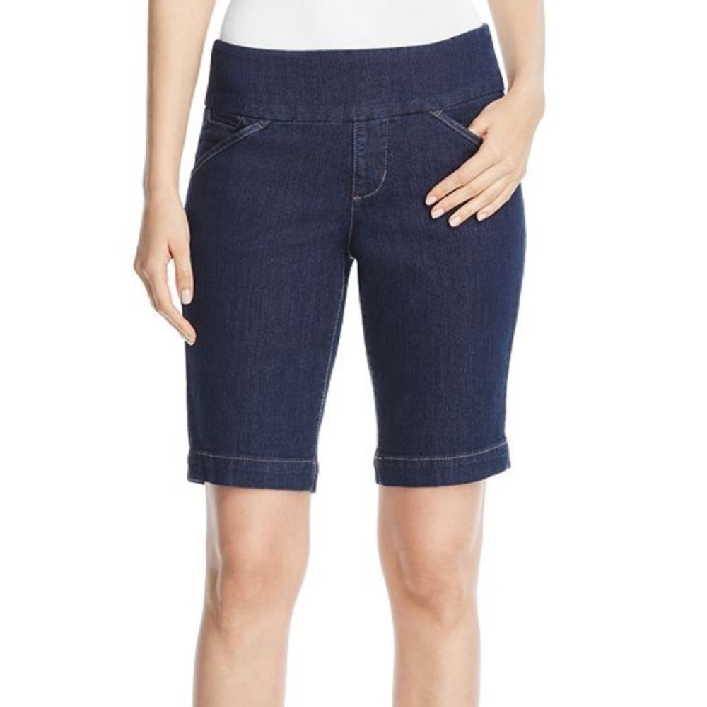 Jag Jeans Dark Blue Stretch Denim Bermuda Shorts